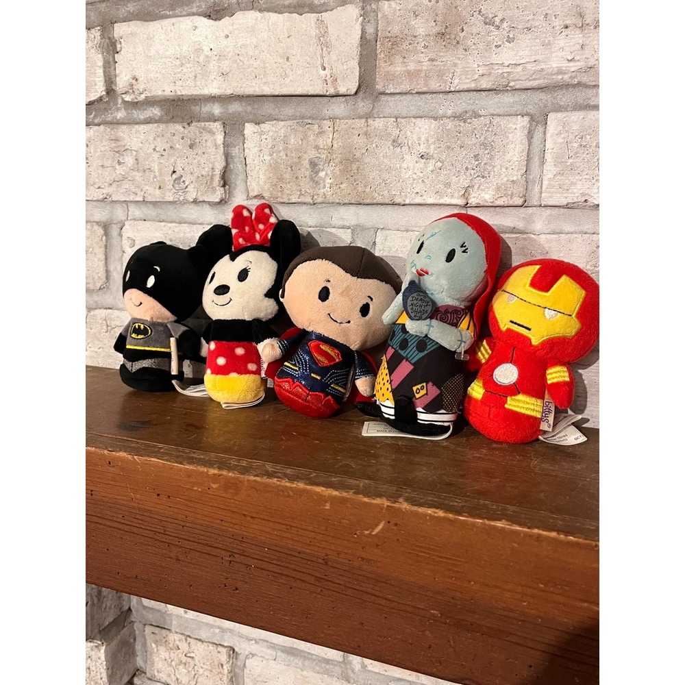 Lot of 5 Hallmark Itty Bittys Disney & DC Comics